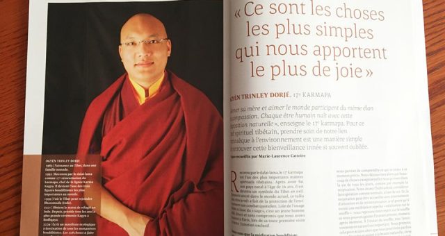 Rencontre inspirante avec le 17ème Karmapa