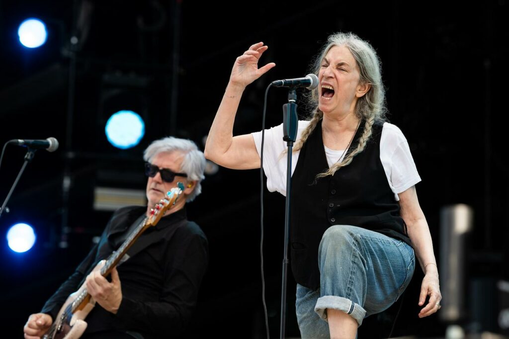 Paléo 2024 - Lionel Flusin Patti Smith en dakini sur la scène du Paleo Festival. Photo Lionel Flus